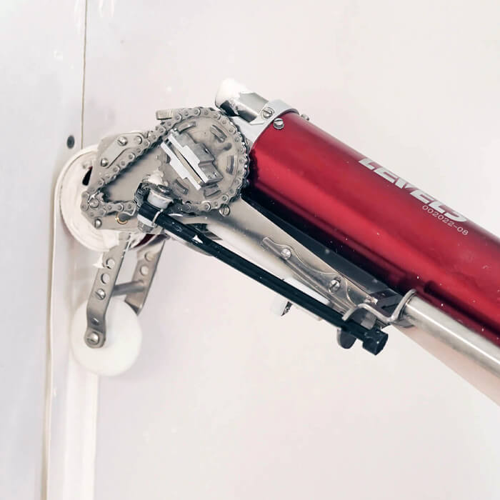 level5 automatic drywall taper in use